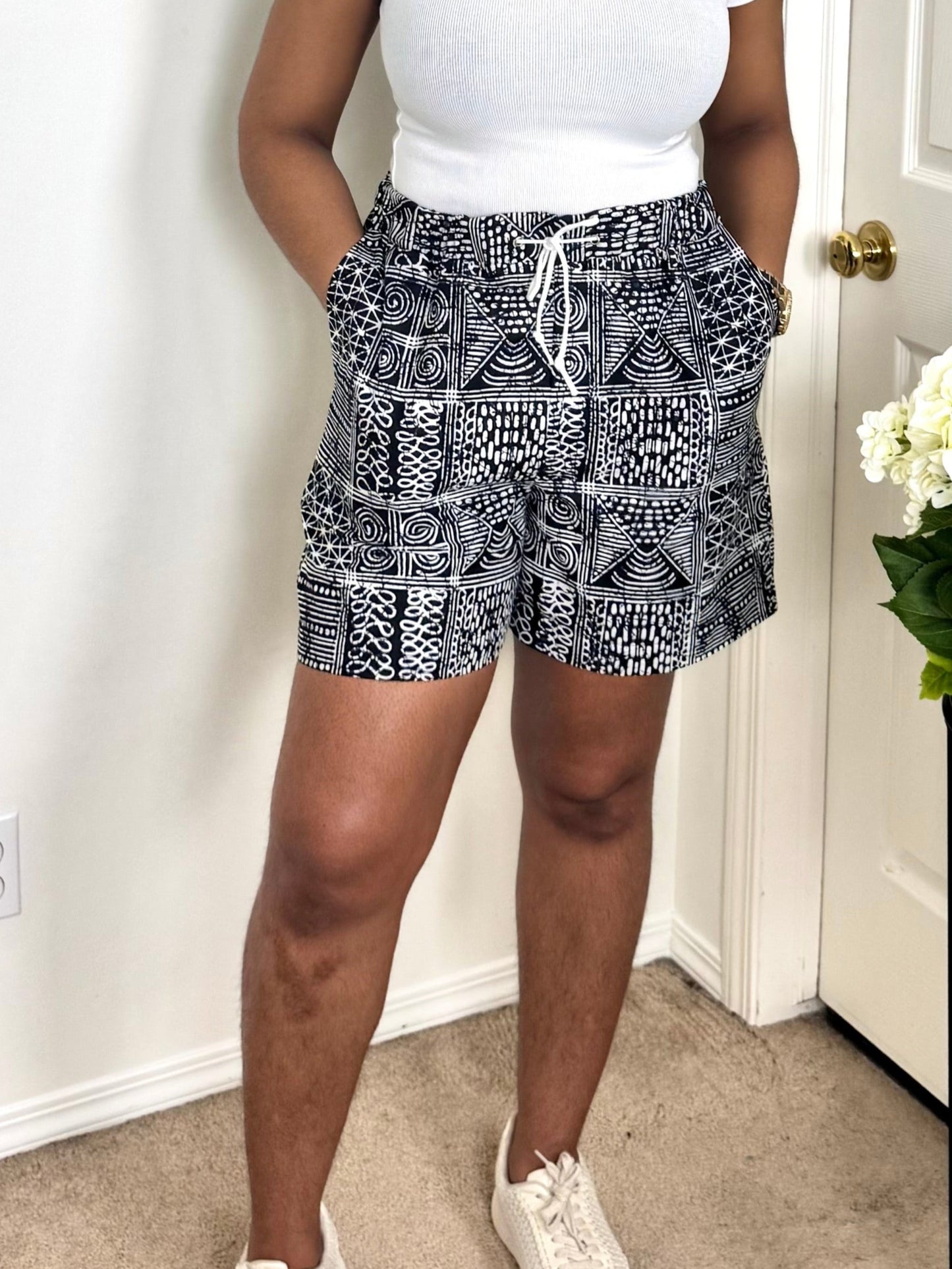"FEYI" African Ankara Shorts