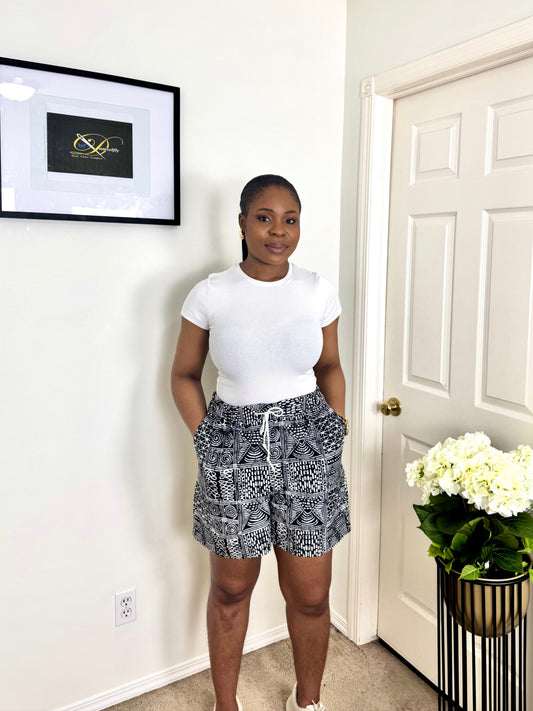 "FEYI" African Ankara Shorts