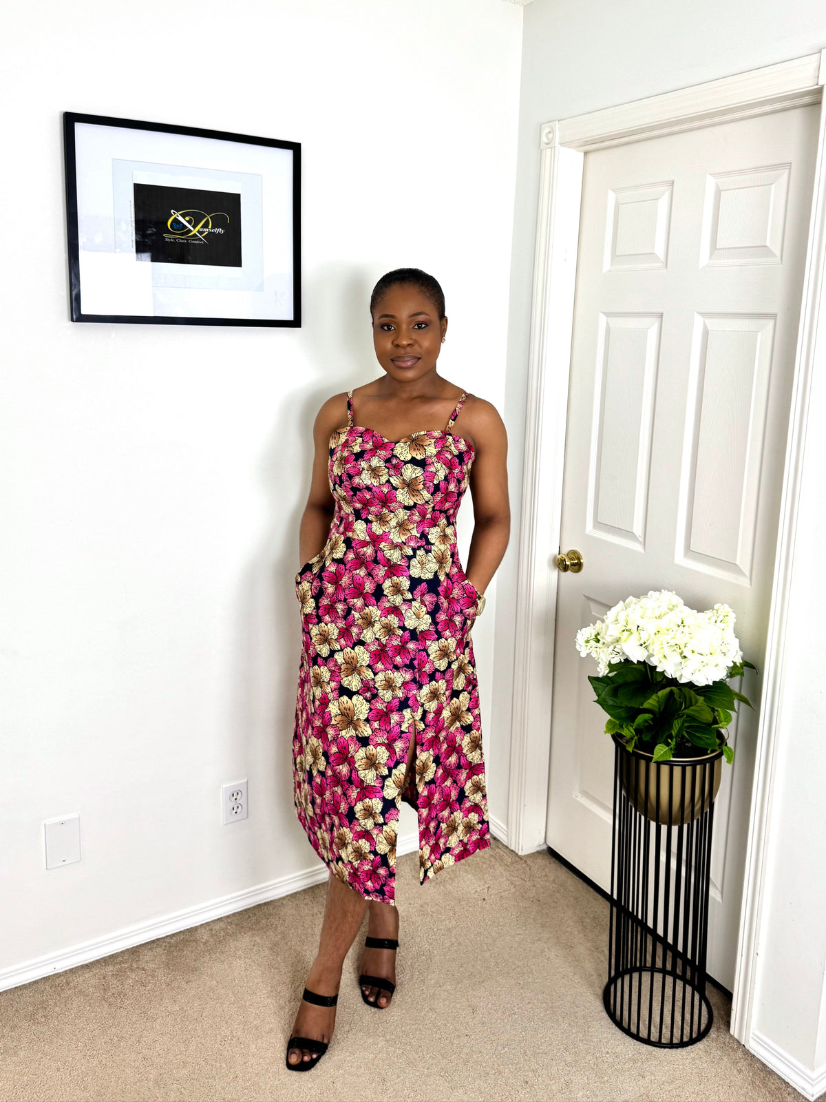 "NSE" African Print Dress