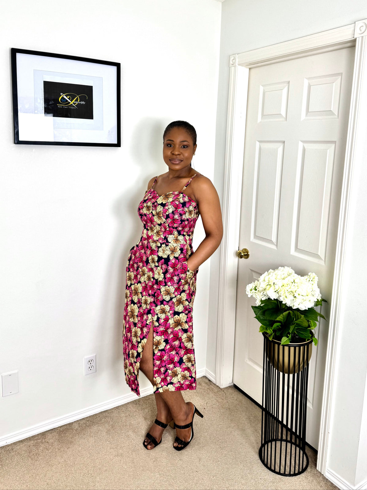 "NSE" African Print Dress