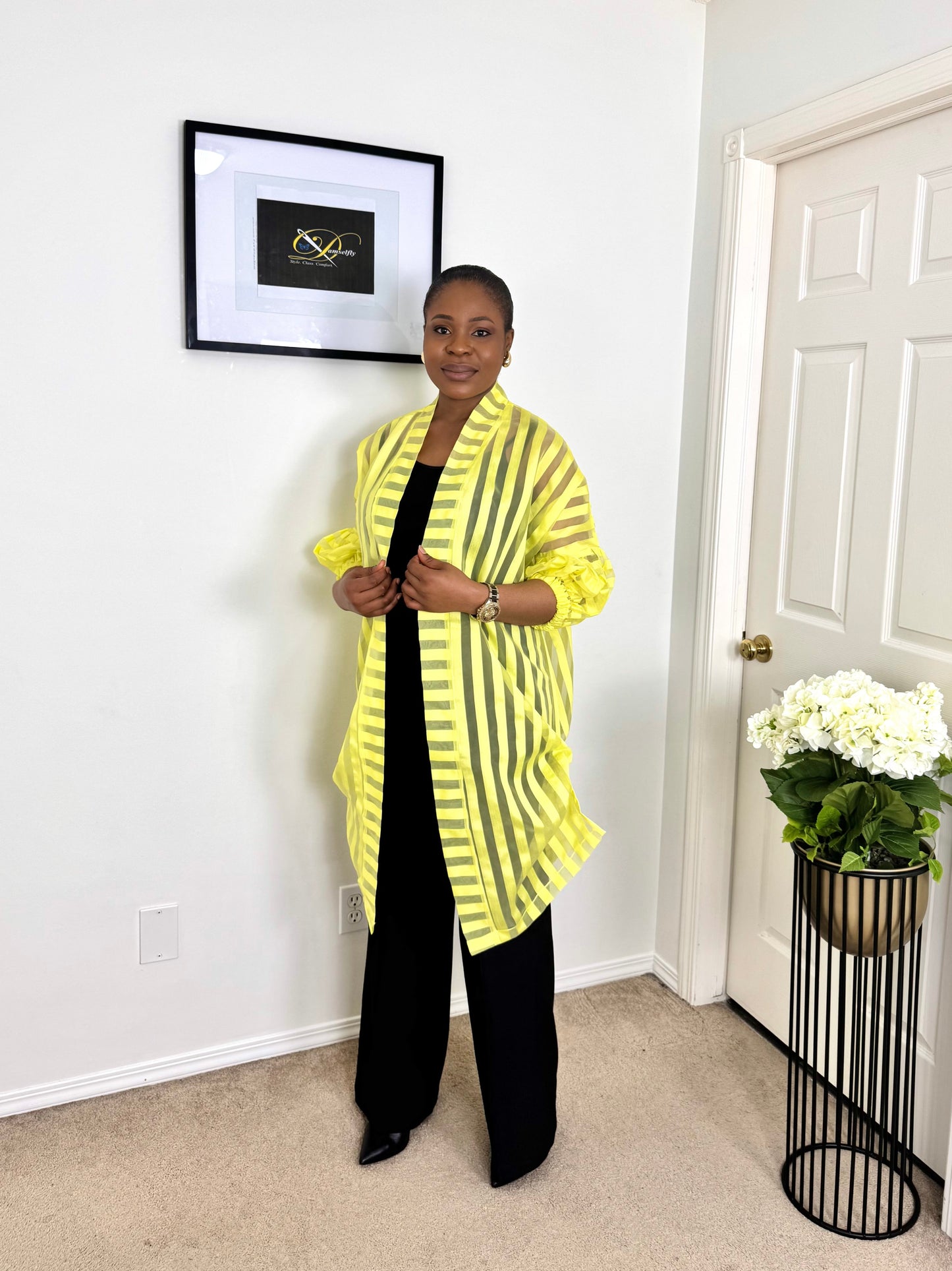 "AKHERE" Organza Kimono Jacket