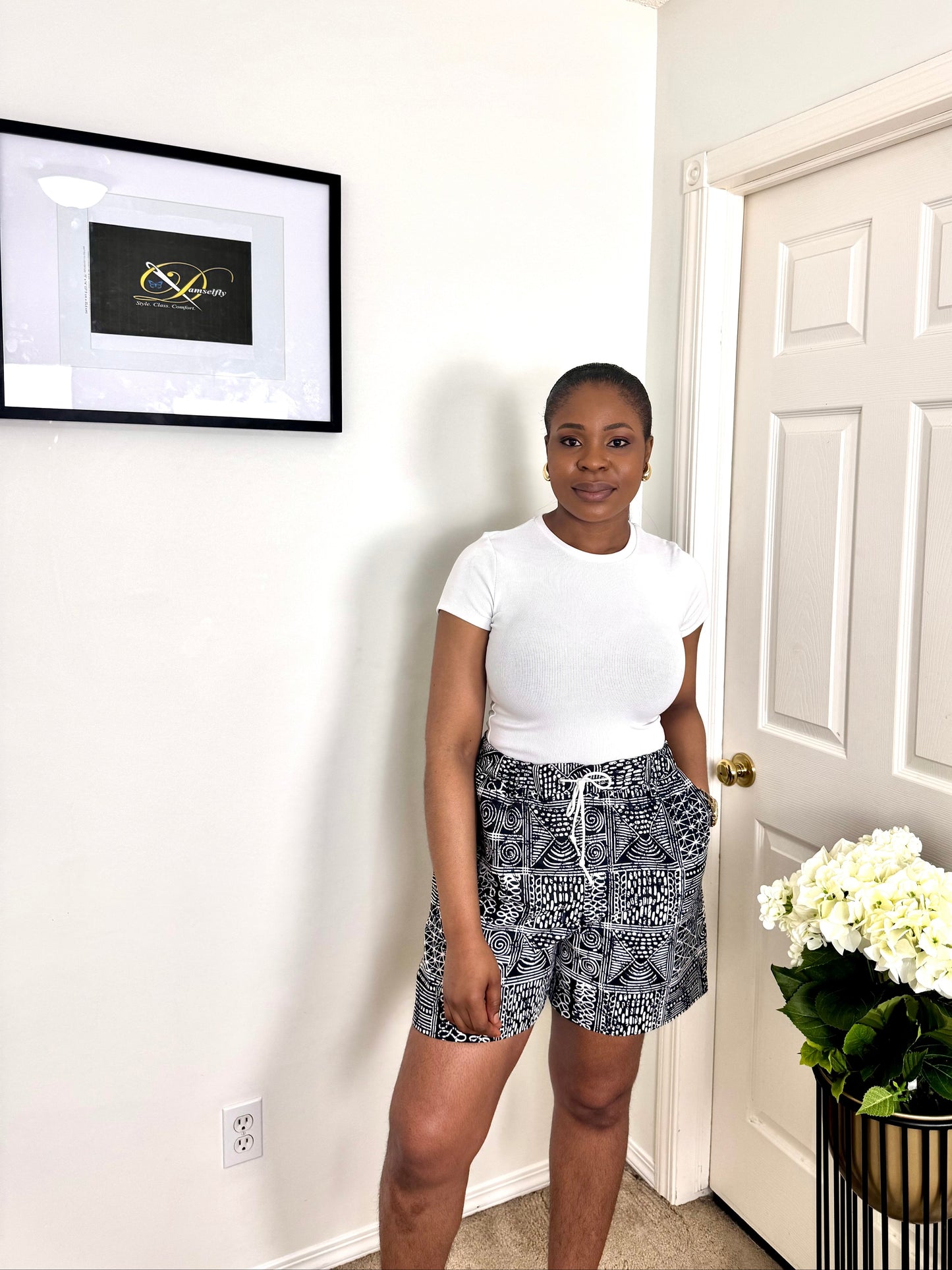 "FEYI" African Ankara Shorts