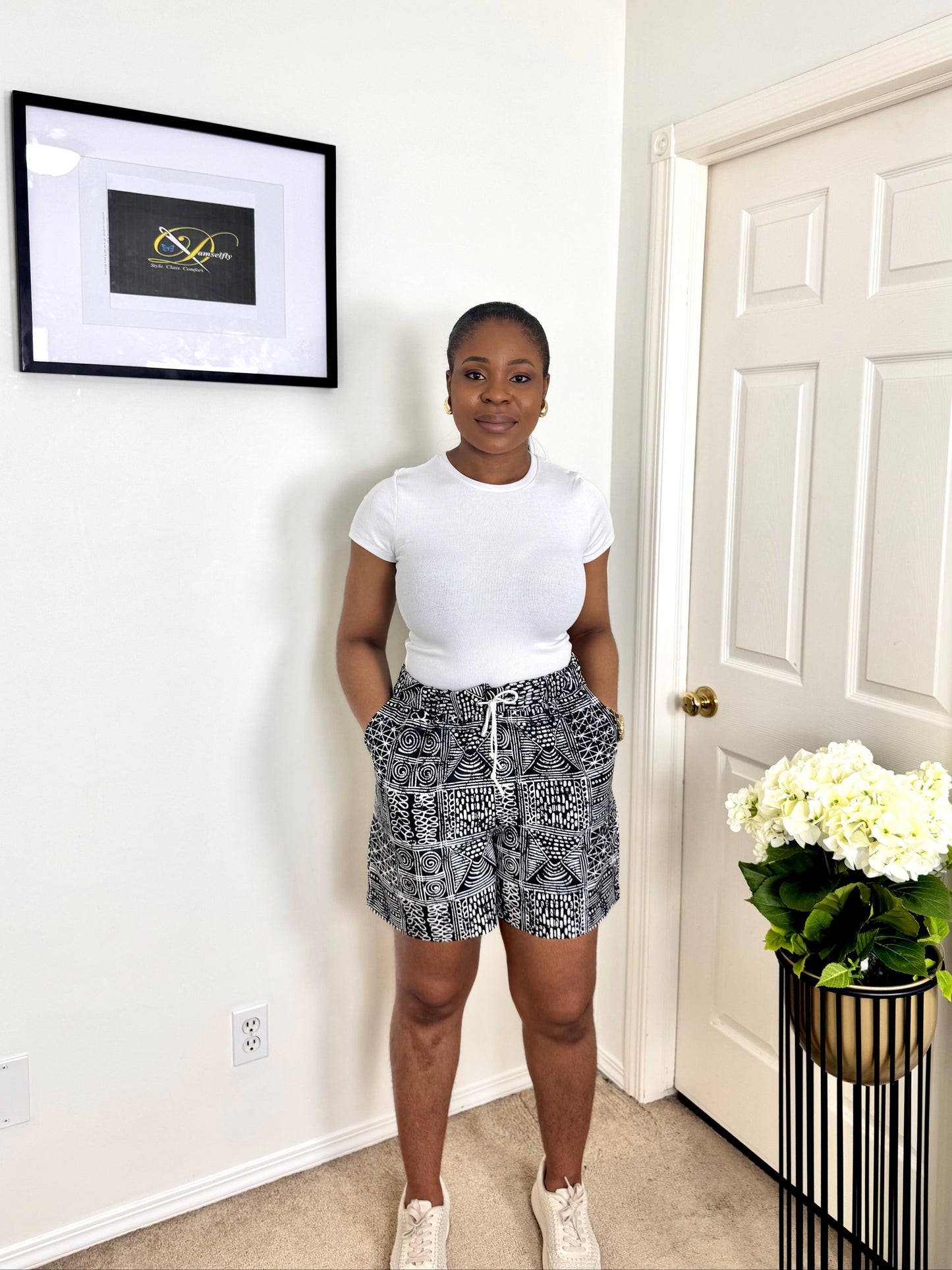 "FEYI" African Ankara Shorts