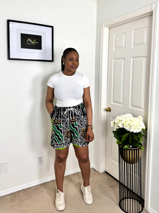"FEYI" African Ankara Shorts