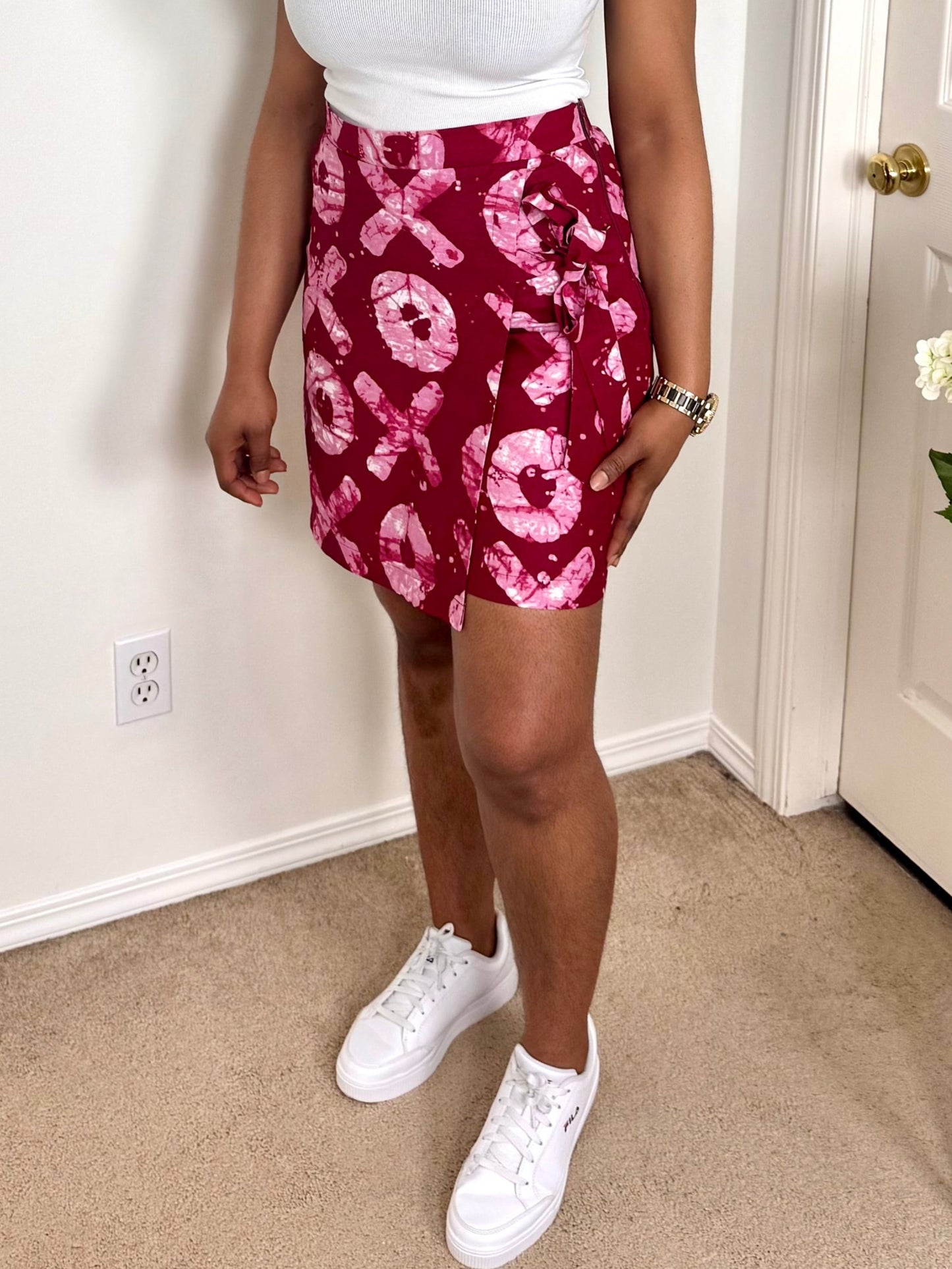 "BIBI" African Ankara Skorts