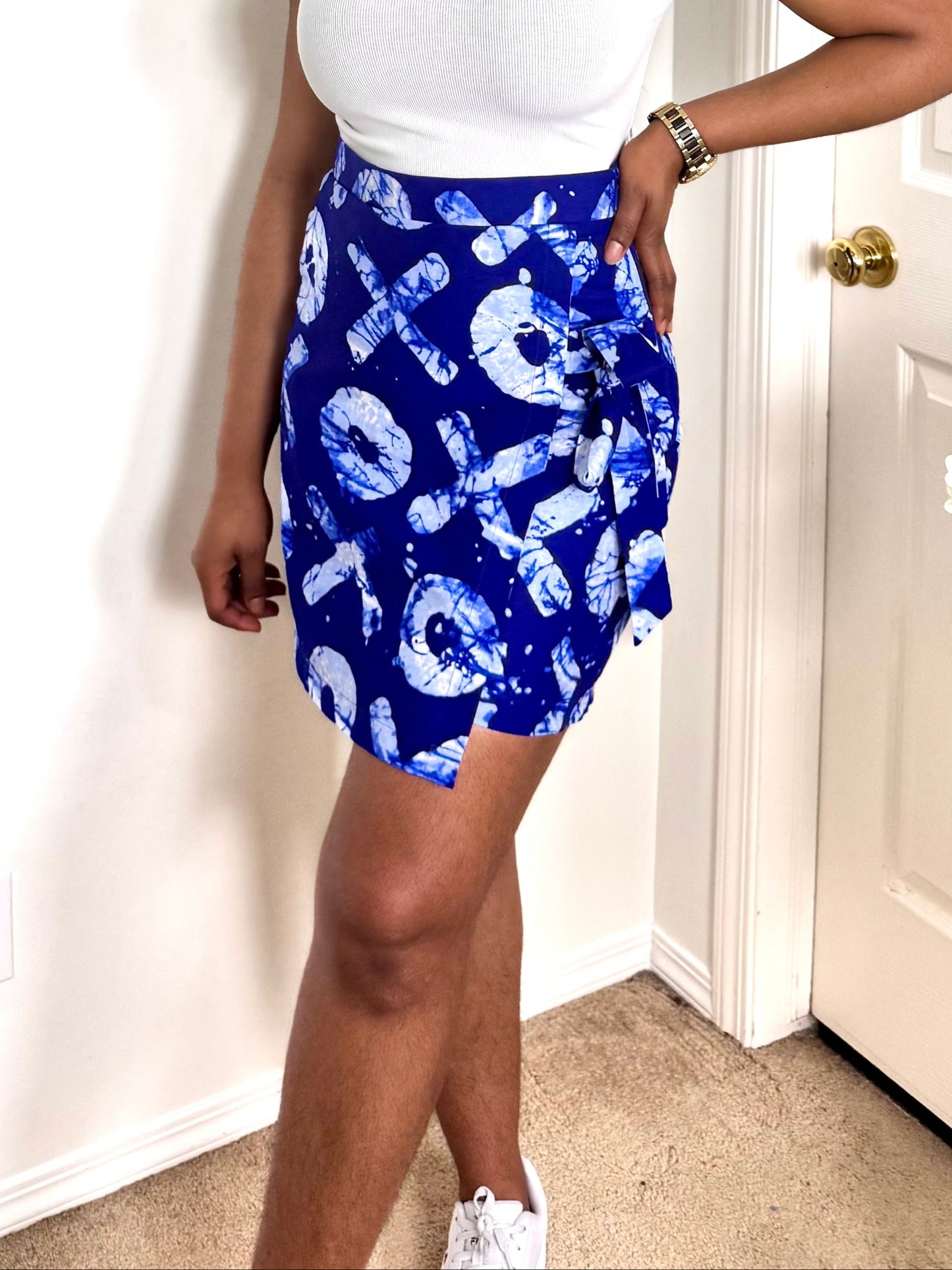 "BIBI" African Ankara Skorts